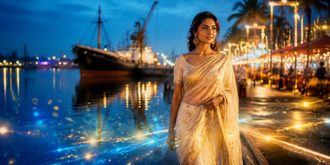 খুলনায় শাড়ি পরিহিত একজন নারী নিরাপদে অনলাইন ক্যাসিনো বিনোদন উপভোগ করছেন