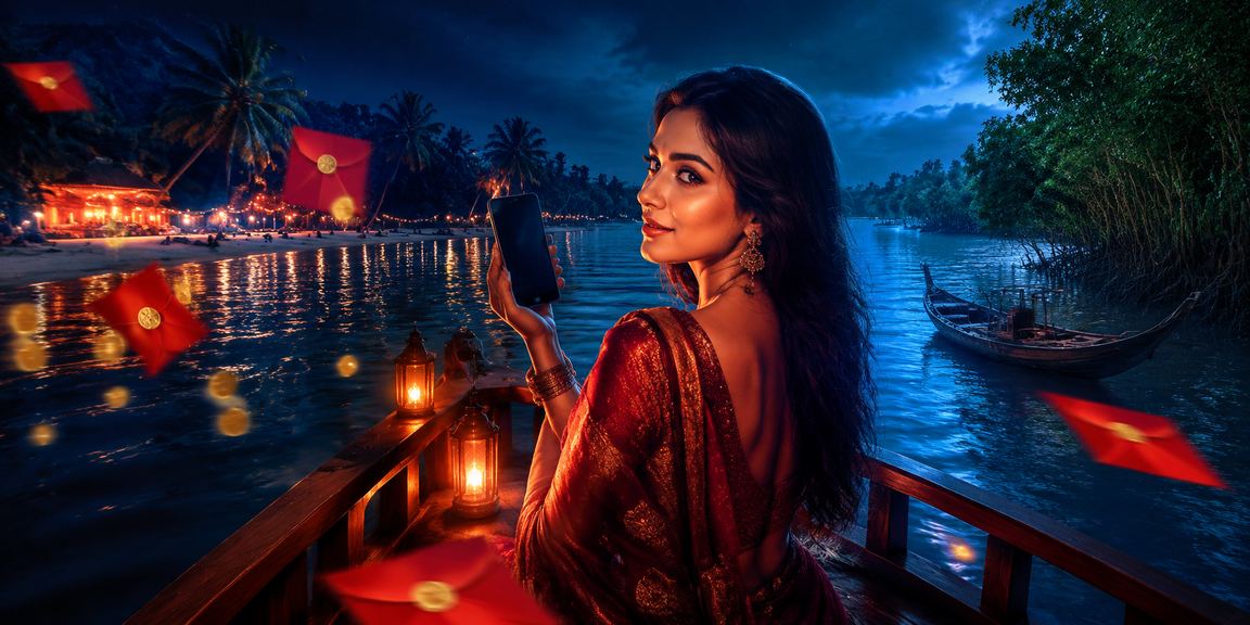 সুন্দরবনে রেড এনভেলপ বোনাস উপভোগ করছেন একজন ব্যবহারকারী