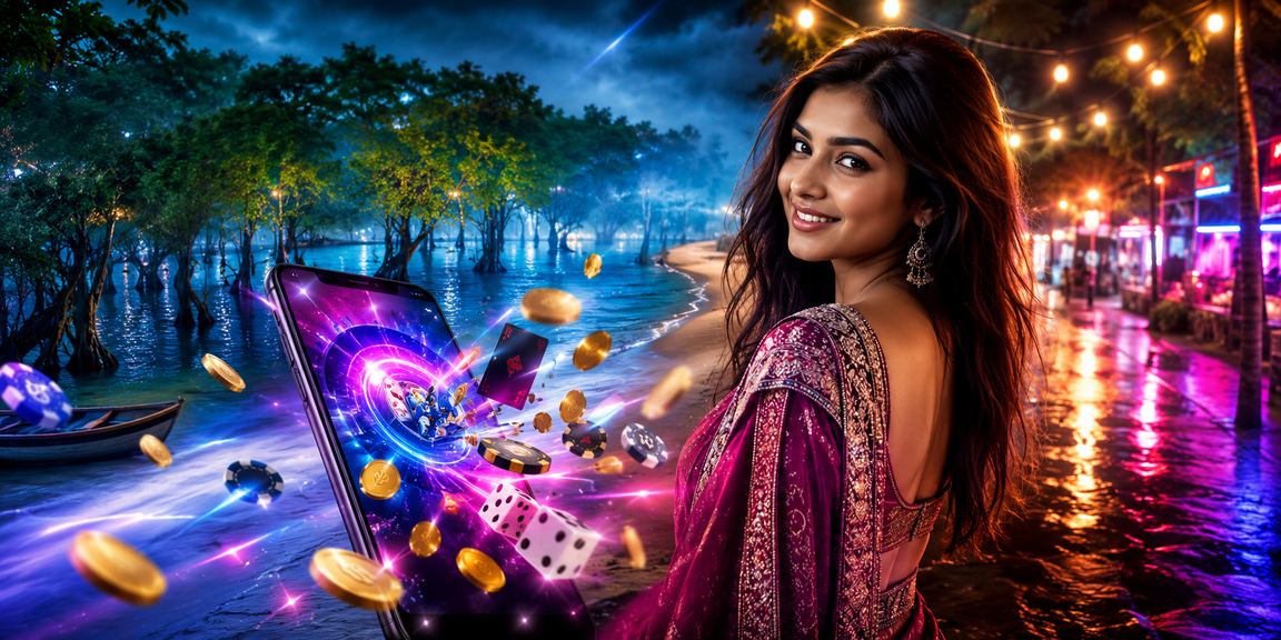 সিলেটে সমুদ্র সৈকতে বসে বেটিং করছেন একজন তরুণ ব্যবহারকারী